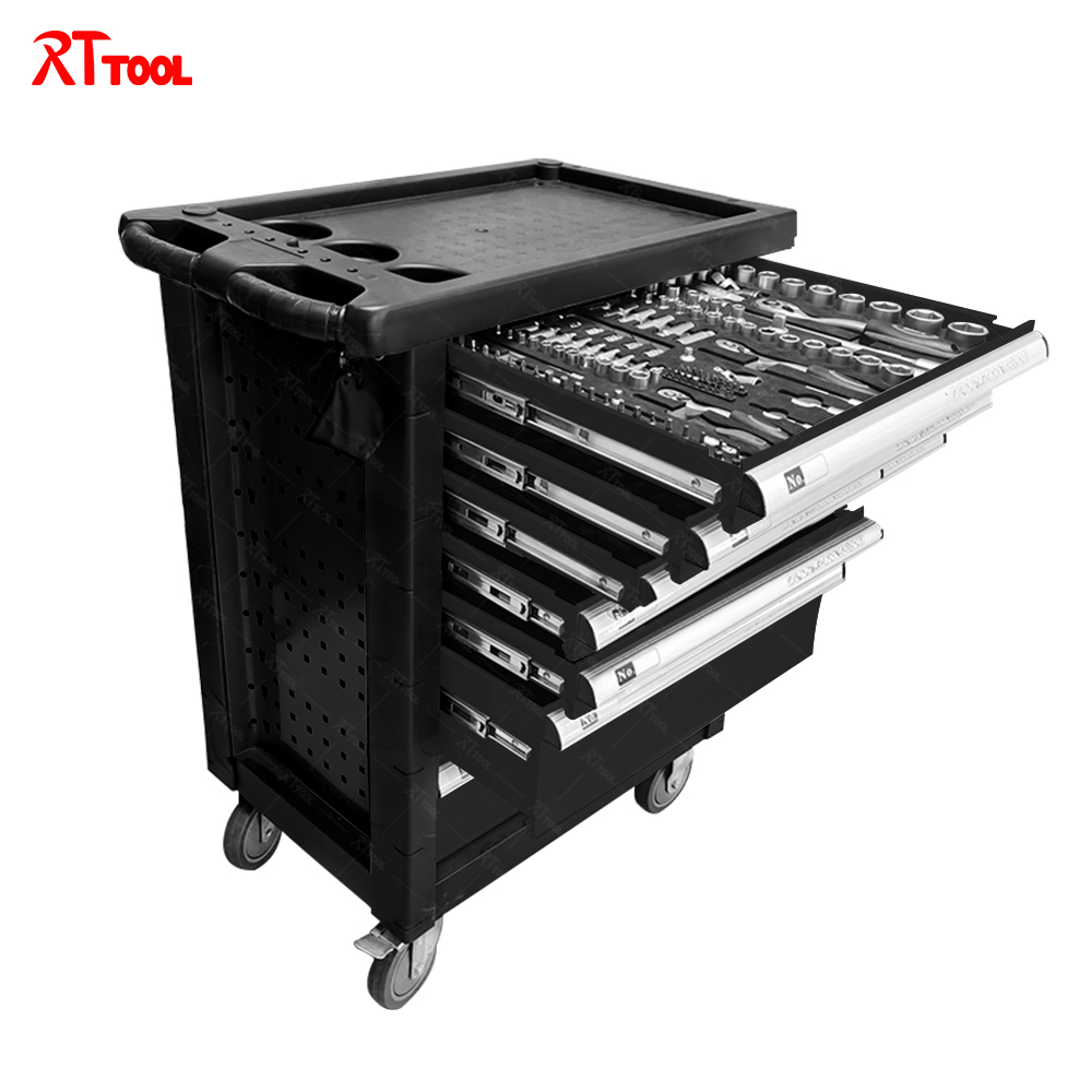 RT TOOL 472A Car Repair Hand Tools, Professional Trolley Cabinet With Tools