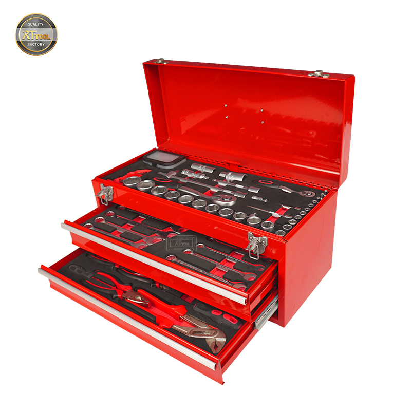 RTTOOL Hand Tool Set Metal Household Tool Set Box Professional