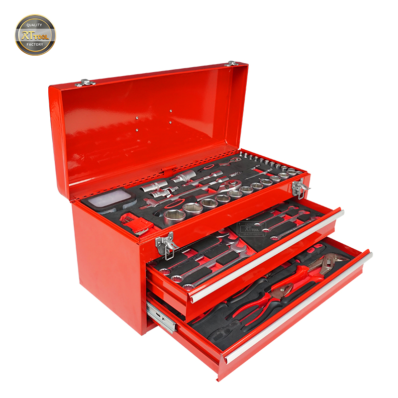 RTTOOL Hand Tool Set Metal Household Tool Set Box Professional