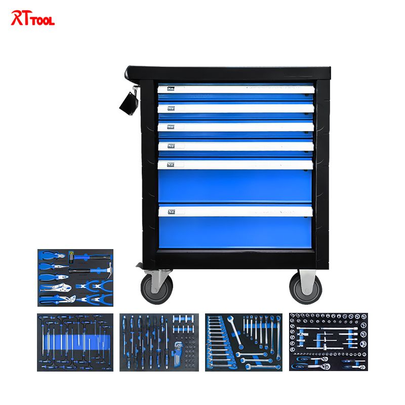 RTTOOL178A Hot Sale Professional Auto Repair Tool Cabinet Trolley Cabinet With Tools