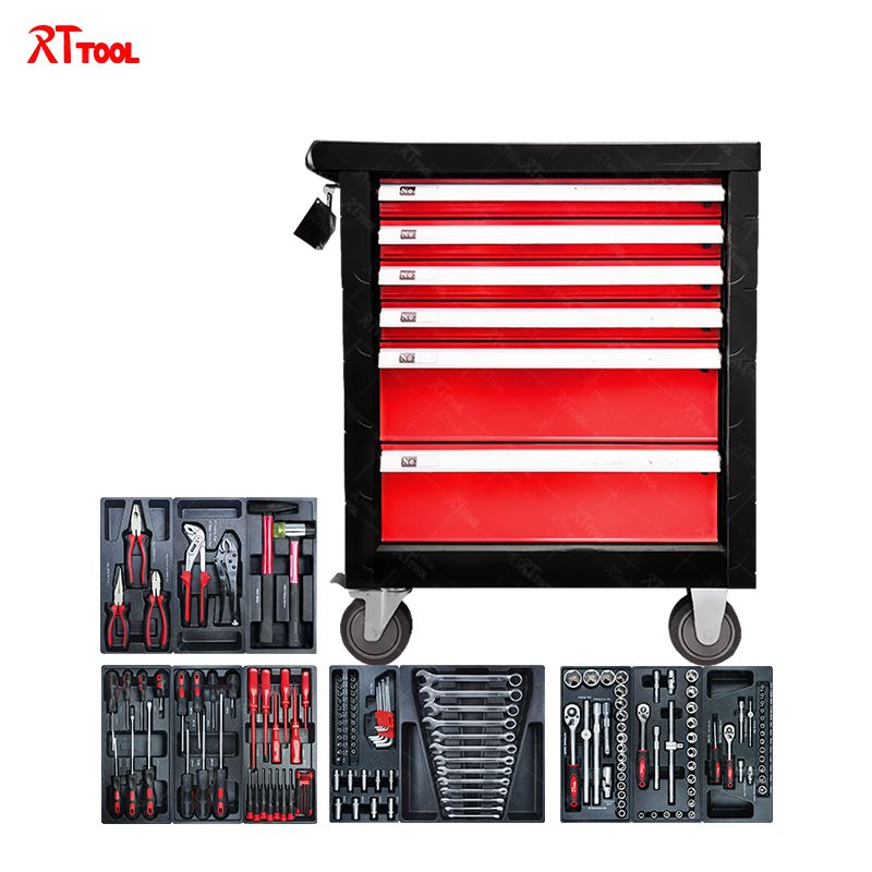 167PCS Hot Sale Professional Auto Repair Tool Cabinet Trolley Cabinet With Tools