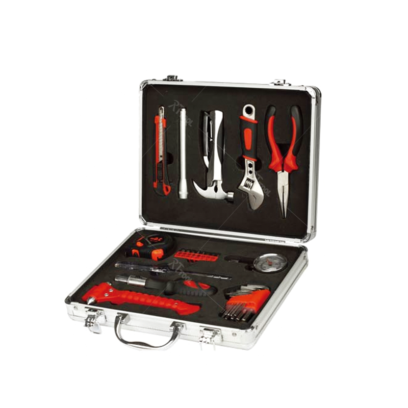 RTTOOL 30pcs Aluminum Case Garage Mechanics Tool Set