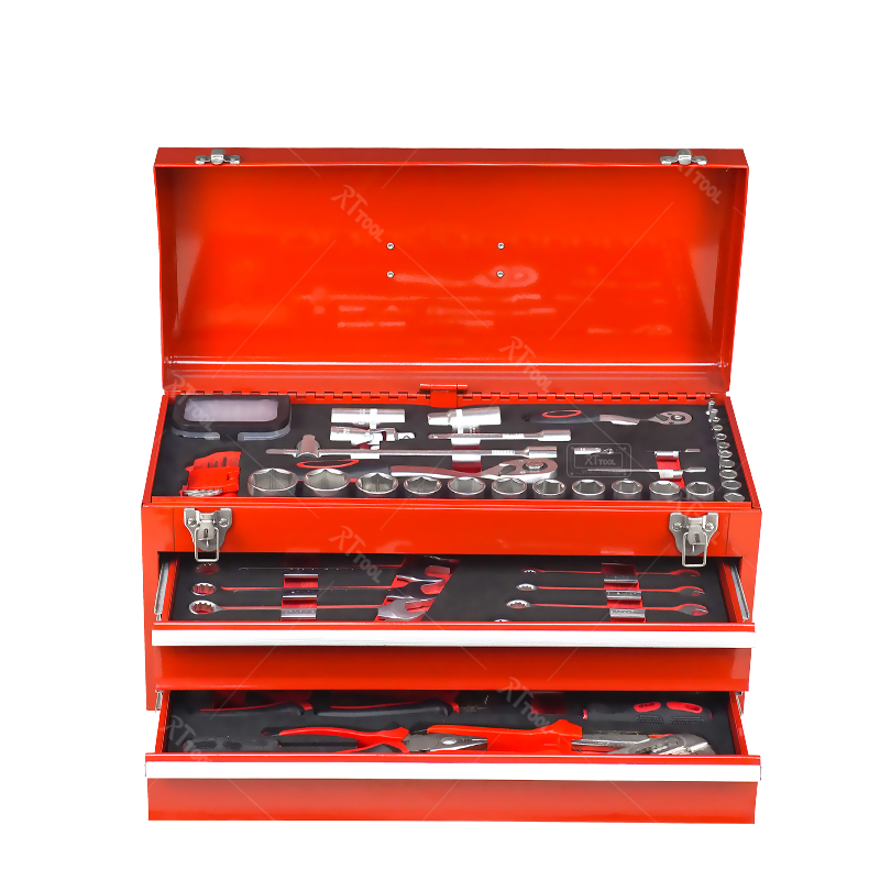 RTTOOL Hand Tool Set Metal Household Tool Set Box Professional