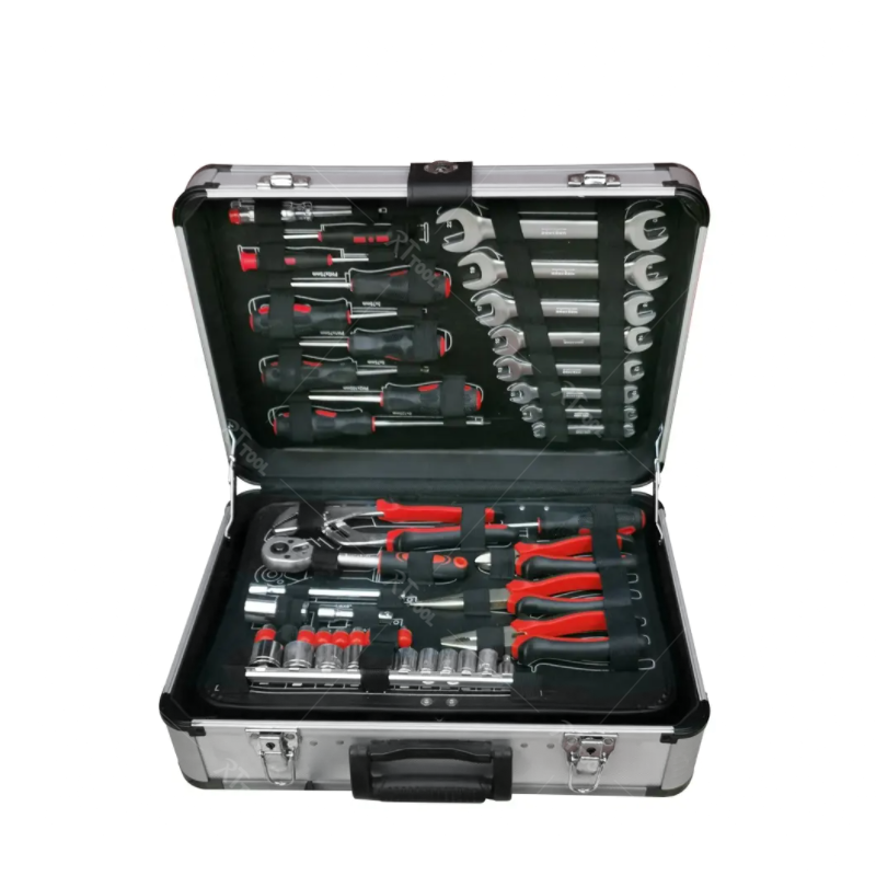 rttool 128pcs tools kit mechanic wrench kits combo spanner screwdriver machine tool set