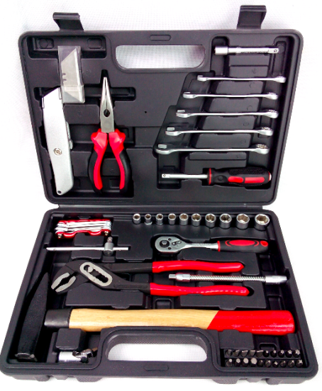 RTTOOL 61pcs tool set with hand tools and auto repair tools of equipment