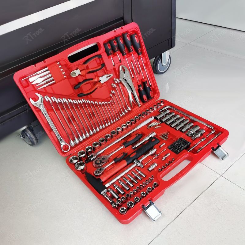 RTTOOL Selling Product Ratchet Wrenches Hand Tools Socket Wrench Spanner Tools Box Set Mechanic Screwdriver Tool Set