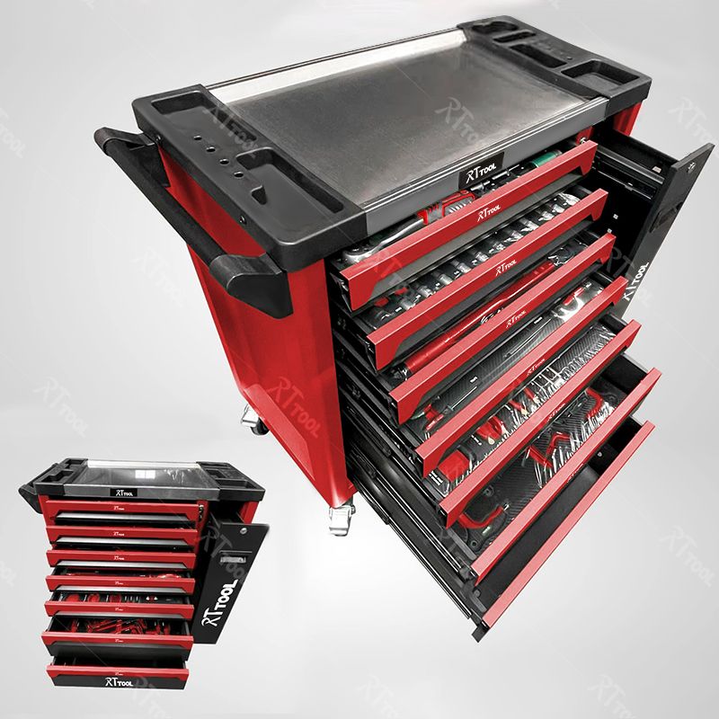 RT 309pcs tools sets 7 drawers rolling cabinet workshop storage cabinets tool box