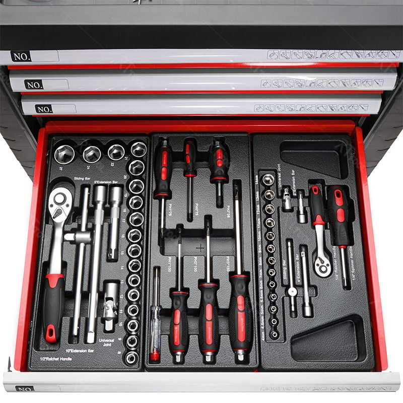 rt rttool 7 Drawers Roller Tool Sets Box Storage Tool Trolley With Car Repair herramientas Tools