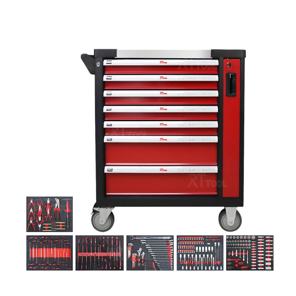 RT TOOL RT282A 7 Drawers Germany Tool Set Mechanical Trolley Great Boss Workshop