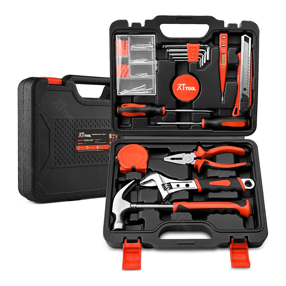 RT tool 68 pcs tool kit set box tool set household takim seti profesyonel tamir