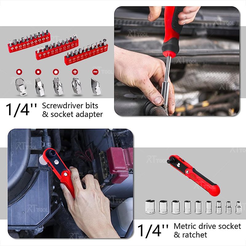 rt tool Industrial 128pcs Mechanical Tools Socket Sets