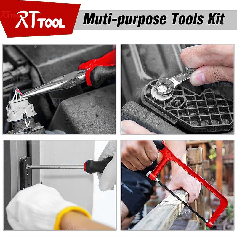 rt tool Hardware Toolbox Kits Hand Work Tools Household Multi-Function Tools Set