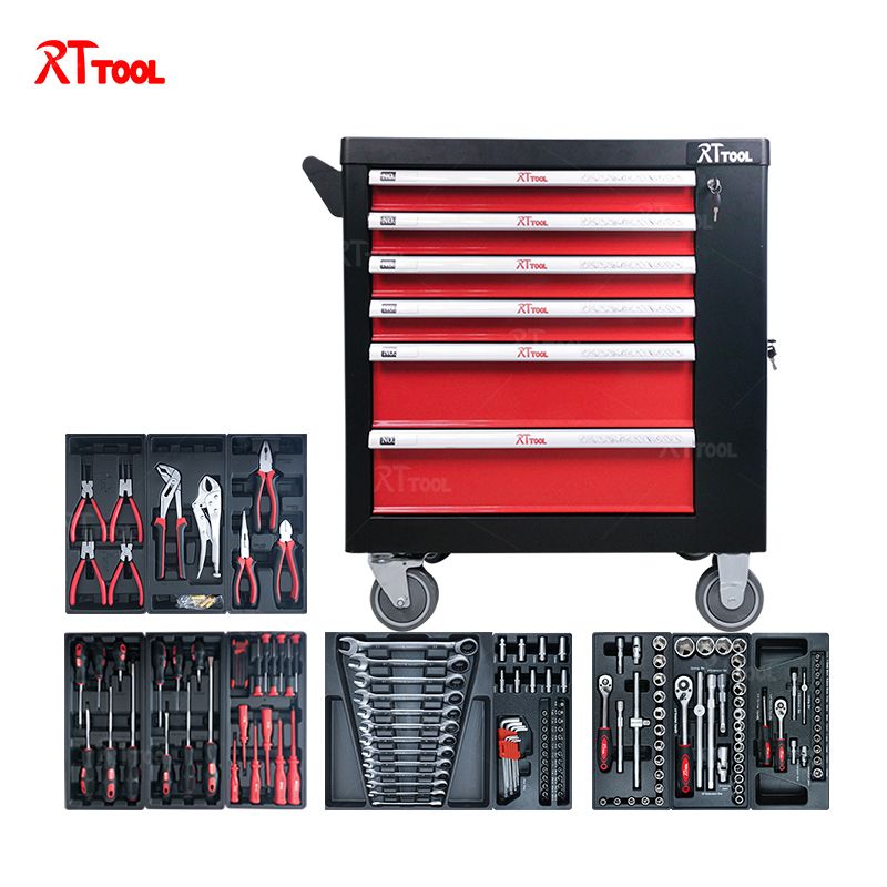 RTTOOL 245PC Tool Cabinet Tools Trolley Mechanic Garage Series Storage