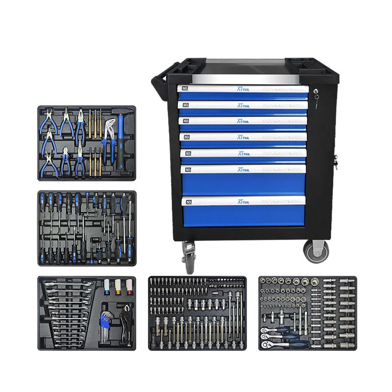 RTTOOL RT244A  Hot Sale Professional Auto Repair Tool Cabinet Trolley Cabinet With Tools