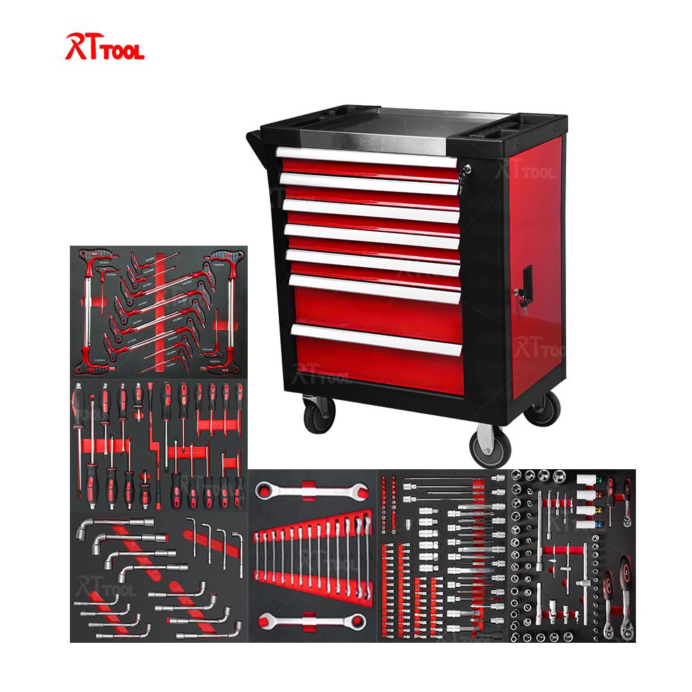 RTTOOL Professional Steel Tool Cabinet / Tool Box/ Tool Sets With 211pcs Tool Storage