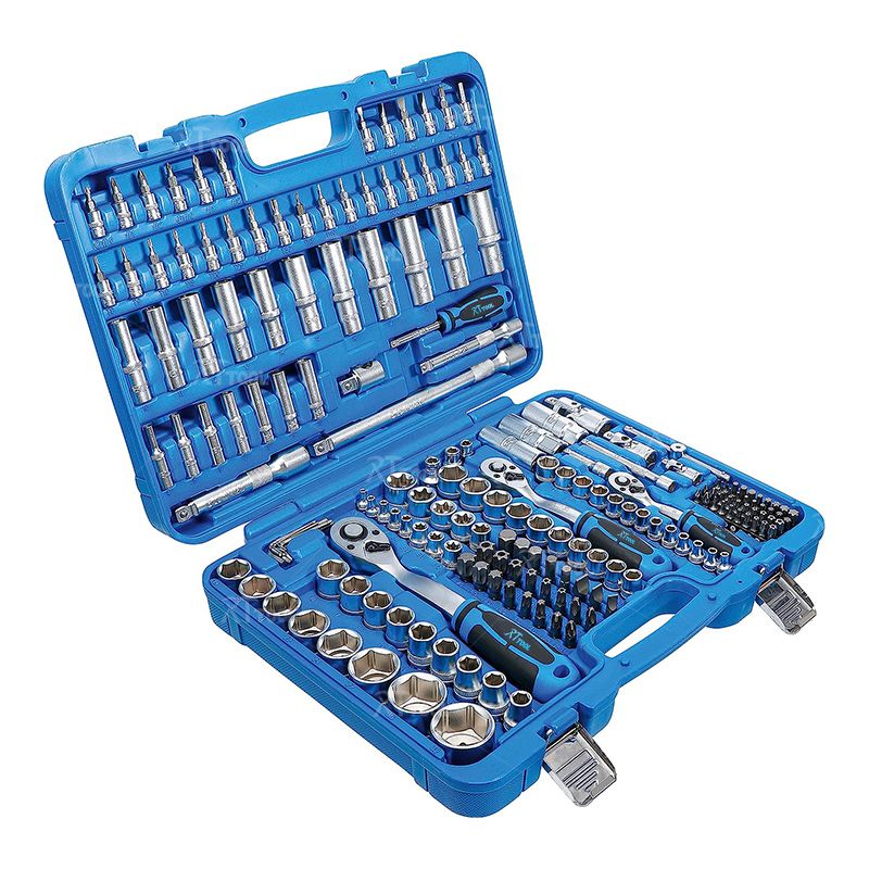 rt 192Pcs Automotive Motorcycle Tool Set Kit Home Socket Mechanic Wrench Ratchet Sockets Sets Hand Tools