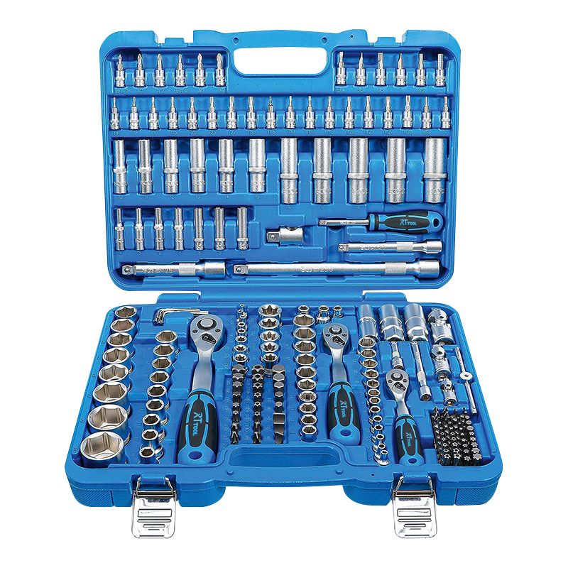 rt 192Pcs Automotive Motorcycle Tool Set Kit Home Socket Mechanic Wrench Ratchet Sockets Sets Hand Tools