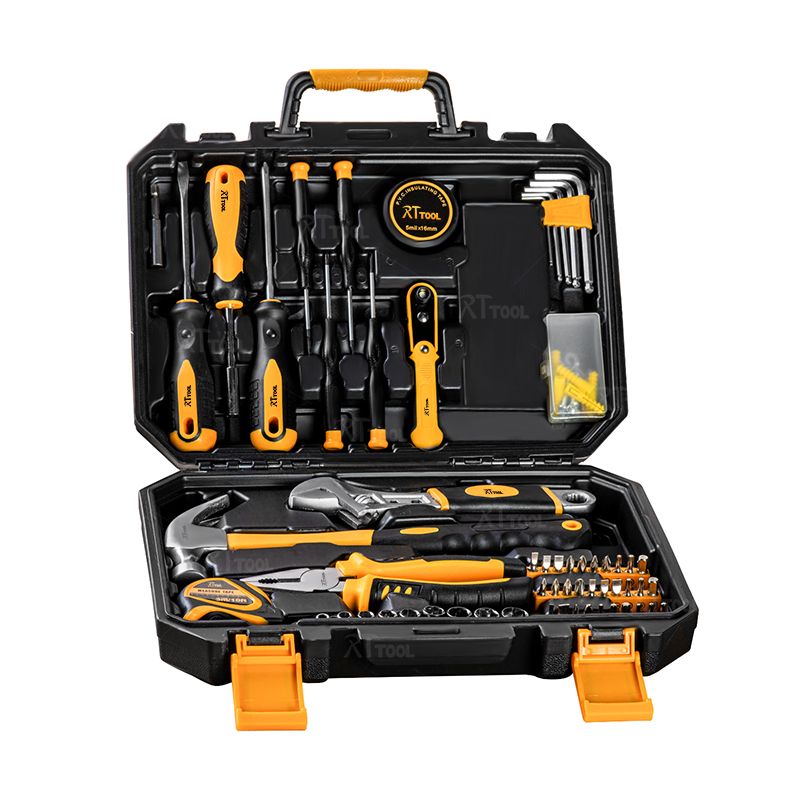rt Socket Wrench Set Hand Tools Kit 98pcs Tools Set With Hex Key Measuring Tape Combination