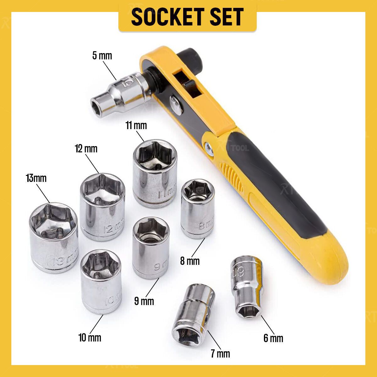 rt Socket Wrench Set Hand Tools Kit 98pcs Tools Set With Hex Key Measuring Tape Combination