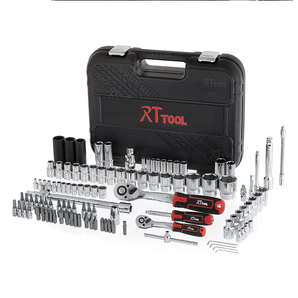 RT tool Full Combination Vehicle Hand Tool Sets 110PCS Car Repair tools Set Socket Wrench Set