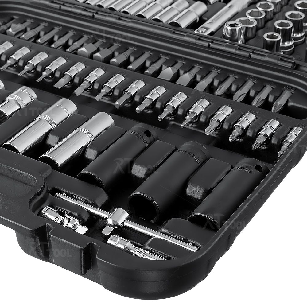 RT tool Full Combination Vehicle Hand Tool Sets 110PCS Car Repair tools Set Socket Wrench Set