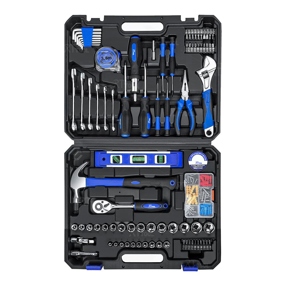 RTTOOL 87pcs New Design Household Tool Box Multi Repair Tool Kit Hand Tool set