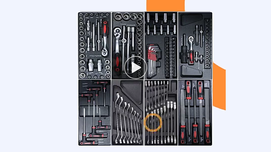 RT 220Pcs CRV and Iron Tools Cabinet