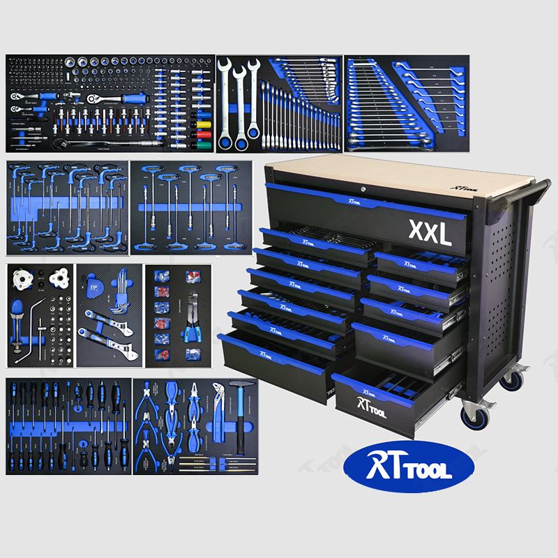 RT TOOL Heavy Duty Garage car workshop 12 Drawers Movable work Tool Chest trolley Cabinet