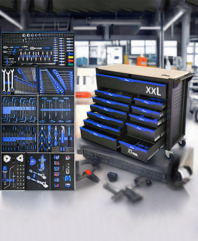 Cabinet with Tool Set