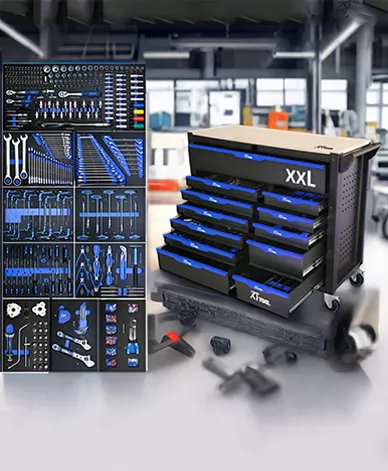 Cabinet with Tool Set