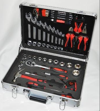 RTTOOL 71pcs aluminum tool kit, workshop tool suitcase