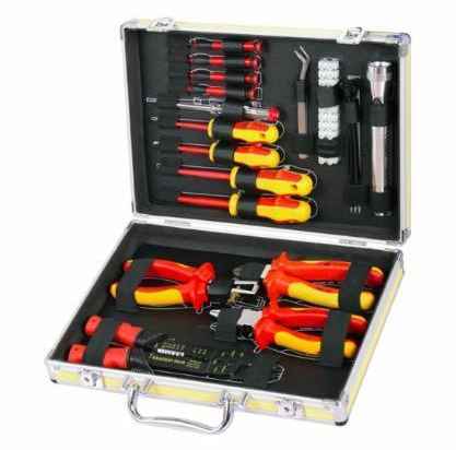 RTTOOL 17pcs Aluminum tool set mechanical hardware germany design tool kit