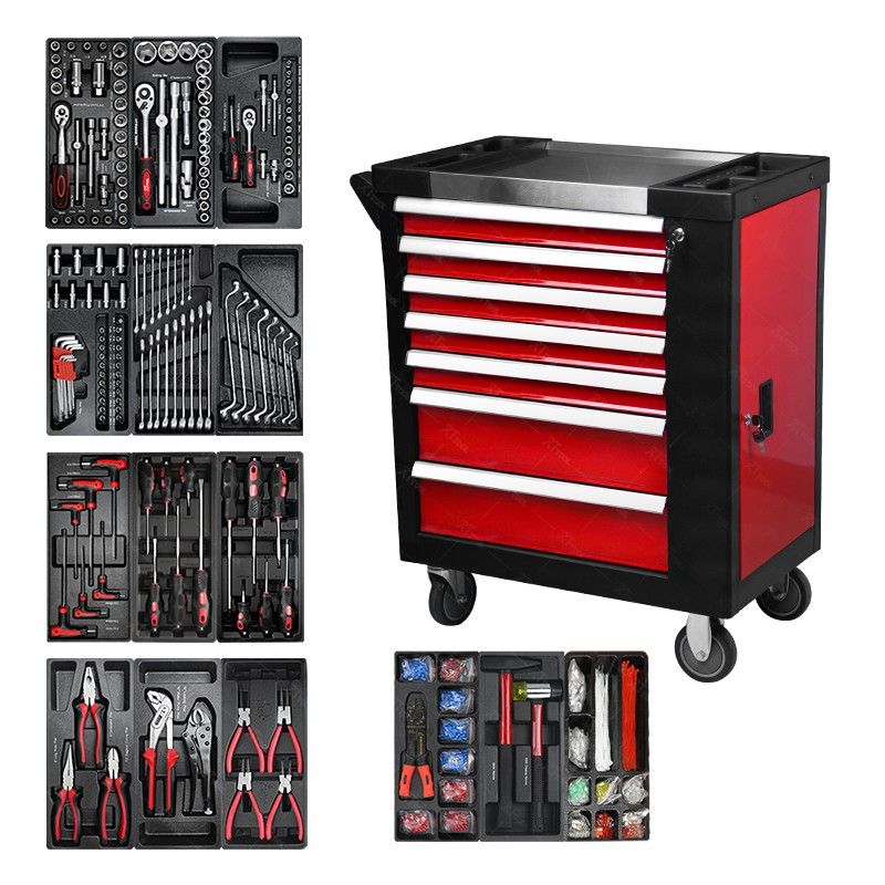 650pcs Mechanic Tool Box Set in Trolley Tool Cabinet