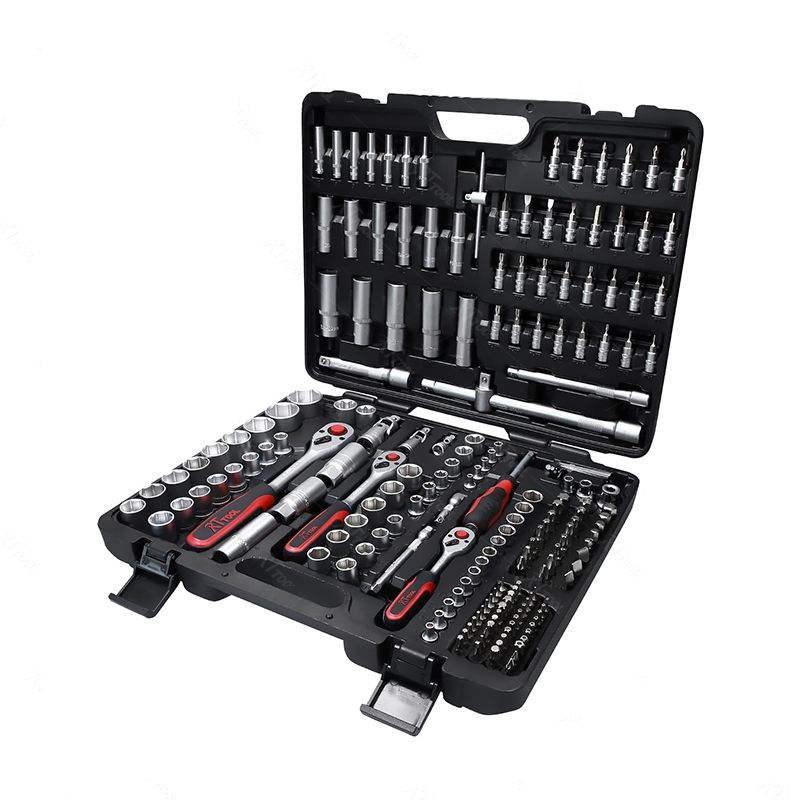 RTTOOL 195Pcs Box Case Combo Package wrench Socket Tool Sets