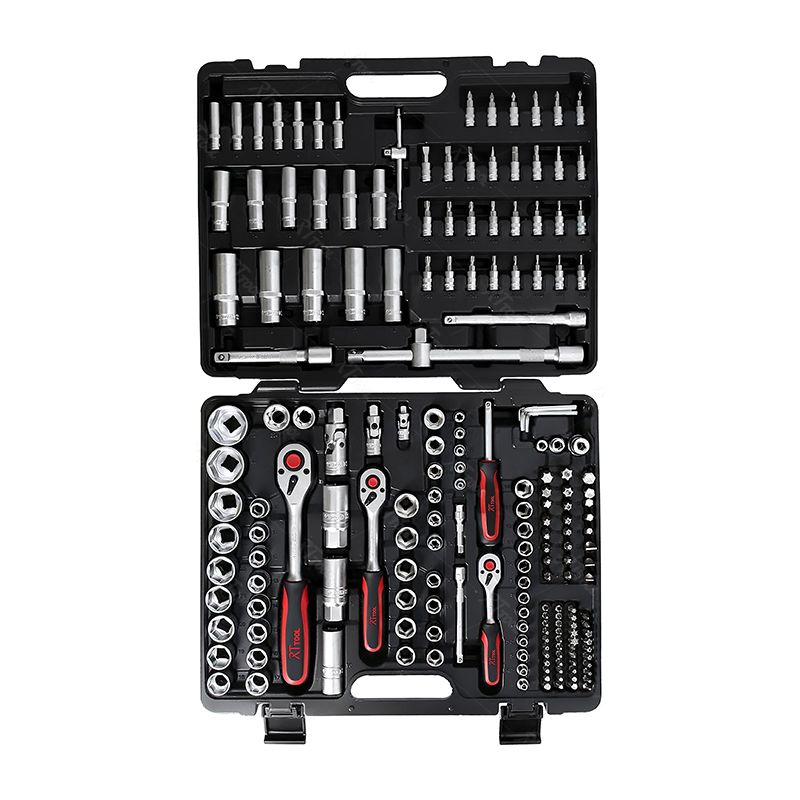 RTTOOL 195Pcs Box Case Combo Package wrench Socket Tool Sets