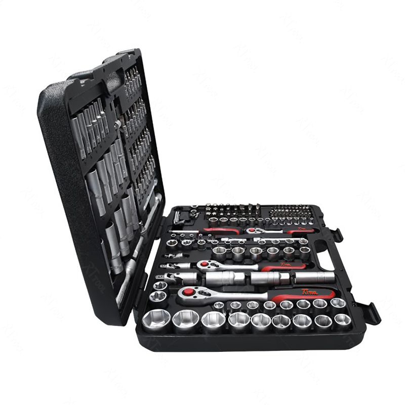 RTTOOL 195Pcs Box Case Combo Package wrench Socket Tool Sets