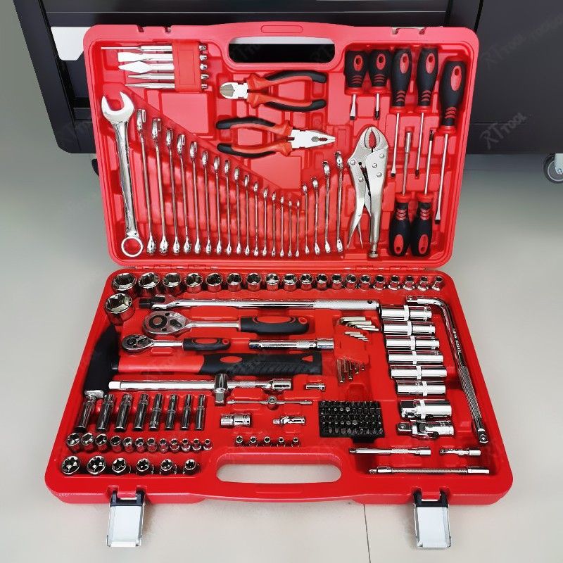 RTTOOL Selling Product Ratchet Wrenches Hand Tools Socket Wrench Spanner Tools Box Set Mechanic Screwdriver Tool Set