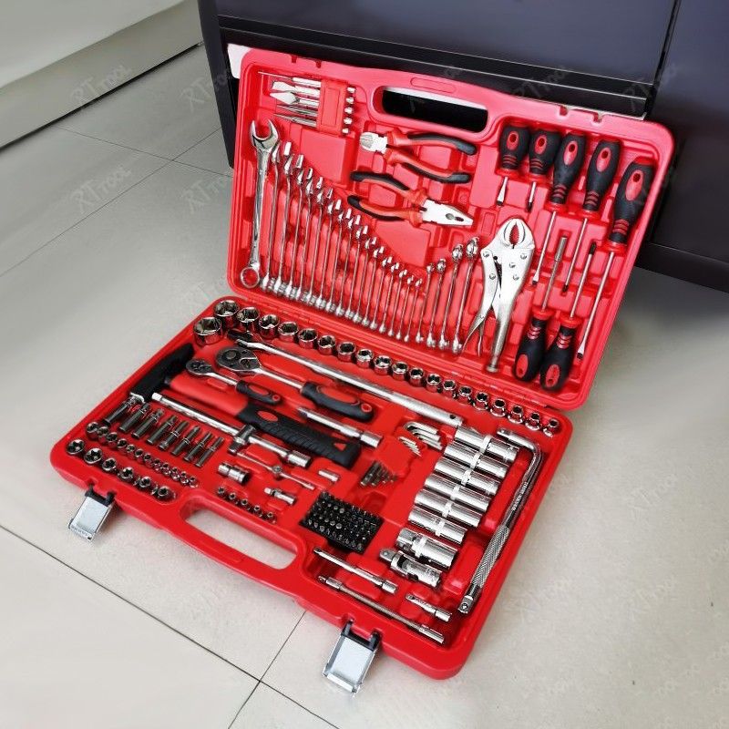 RTTOOL Selling Product Ratchet Wrenches Hand Tools Socket Wrench Spanner Tools Box Set Mechanic Screwdriver Tool Set