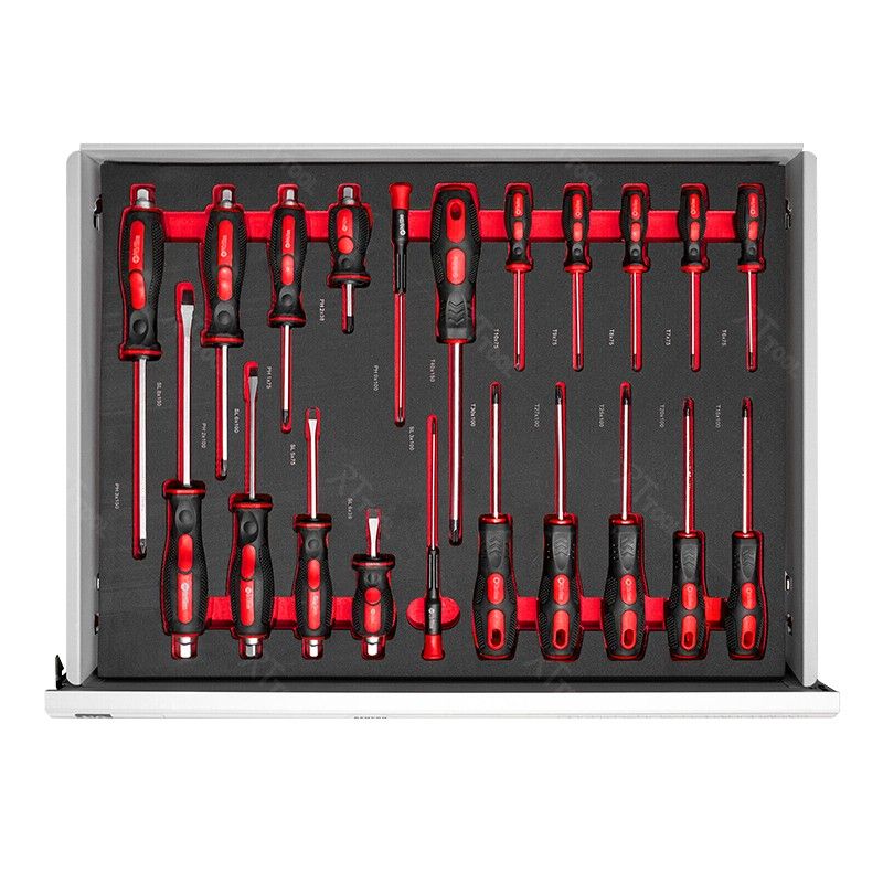 RTTOOL Hand Tool Sets Rolling Box Tool Chest 8 Drawers Workbench Tool Cabinet Cart Trolley