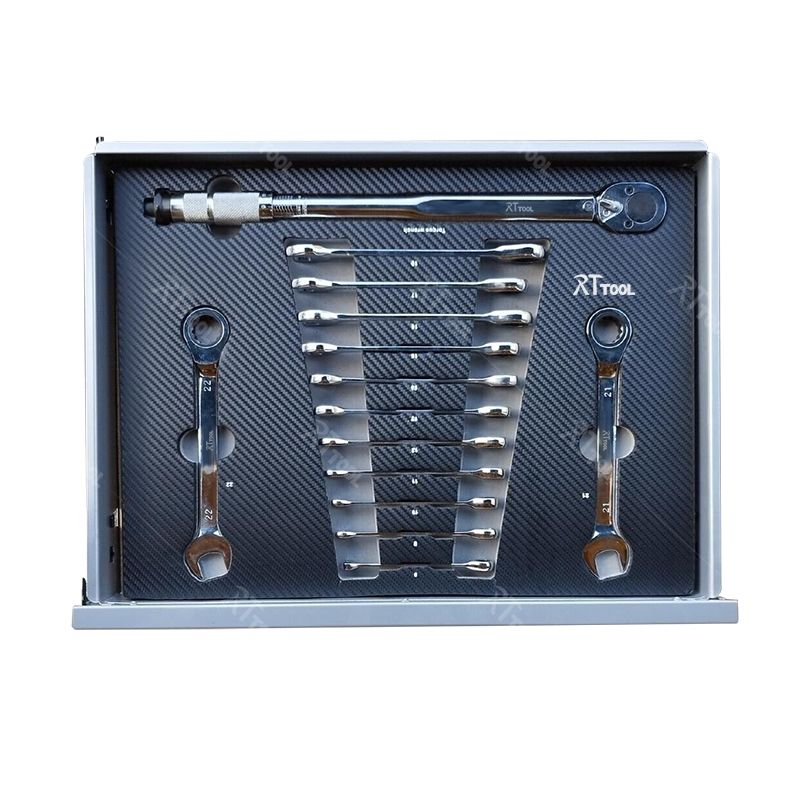 RTTOOL 8 drawer tool trolley CRV 251 pcs hand tool sets tool cabinet logo color customized