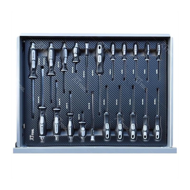 RTTOOL 8 drawer tool trolley CRV 251 pcs hand tool sets tool cabinet logo color customized