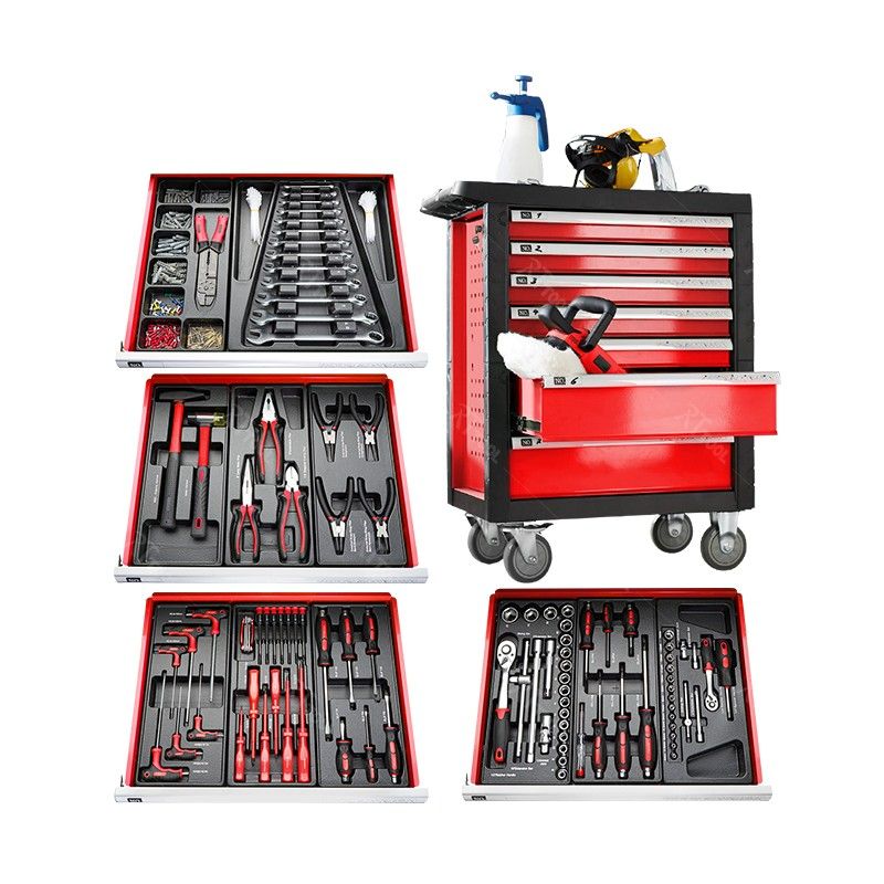 rt rttool 7 Drawers Roller Tool Sets Box Storage Tool Trolley With Car Repair herramientas Tools