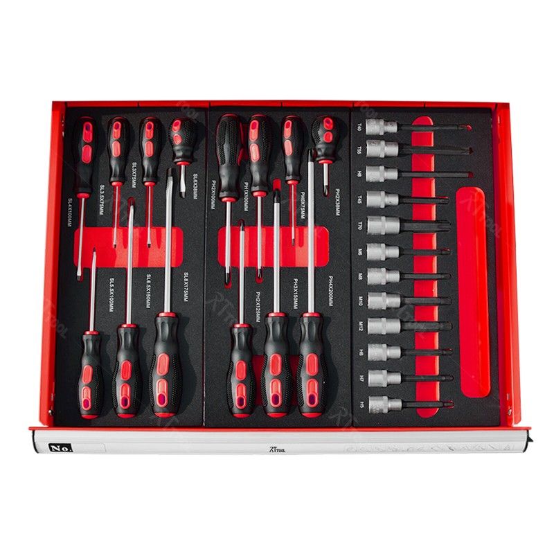 rt tool 7 Drawers 156pcs Rolling Tool Box Cabinet Chest Storage Tools