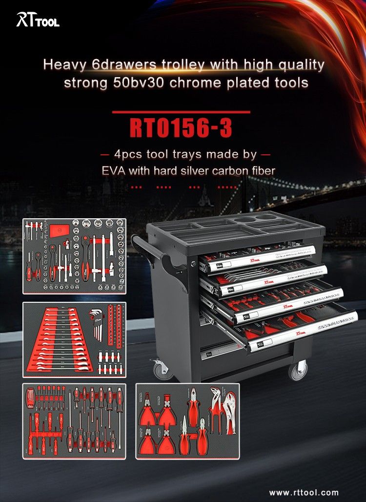 rttool general tool storage box/tool cabinet /tool chest garage trolley with tool sets