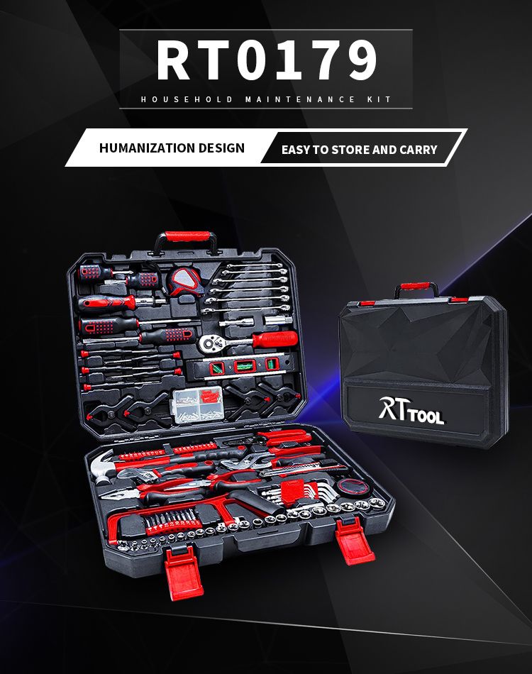 rt tool Hardware Toolbox Kits Hand Work Tools Household Multi-Function Tools Set