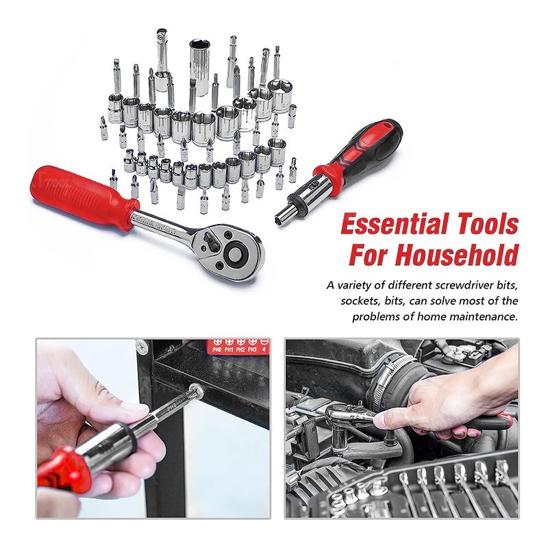rt tool Hardware Toolbox Kits Hand Work Tools Household Multi-Function Tools Set