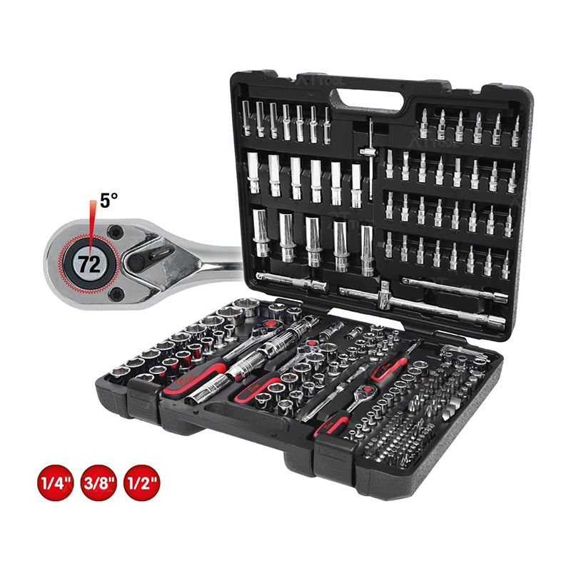 RT tool 196 Pcs Ratchet Socket Set 1/2