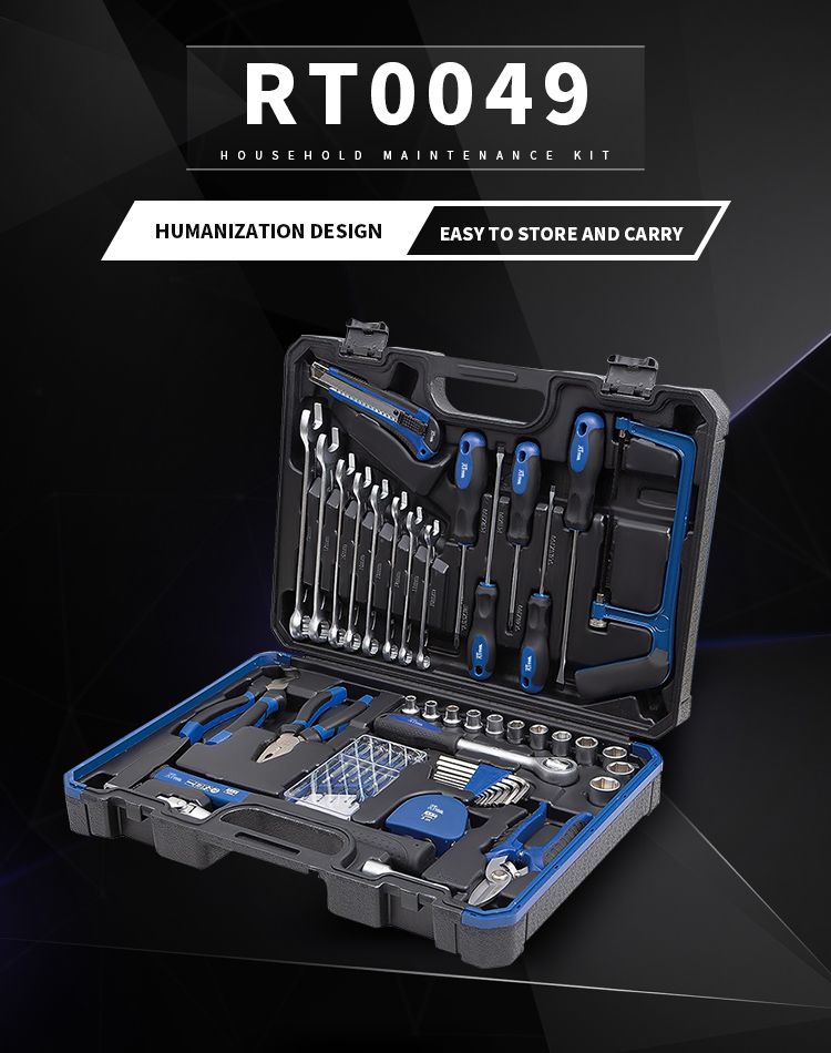 rt 49Pcs Auto Repairing Tool Set Socket Wrench Set Spanner Sets