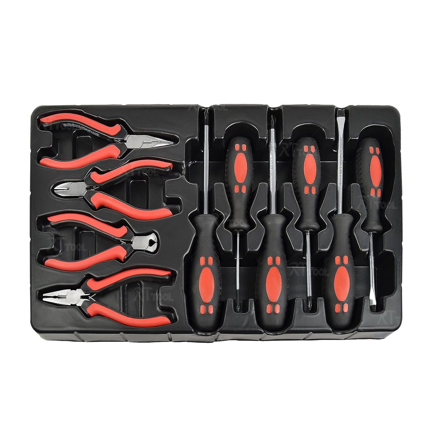 RT tool new custom design wholesale 154 pcs 2 Drawers Metal Case tools kit in iron box