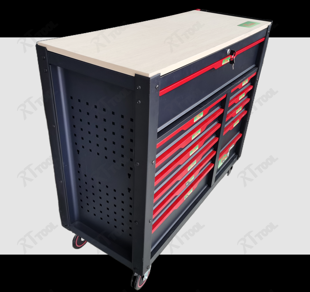 RTTOOL 359pcs tool trolley with metal steel storage workbench tool box tool chest cabinet